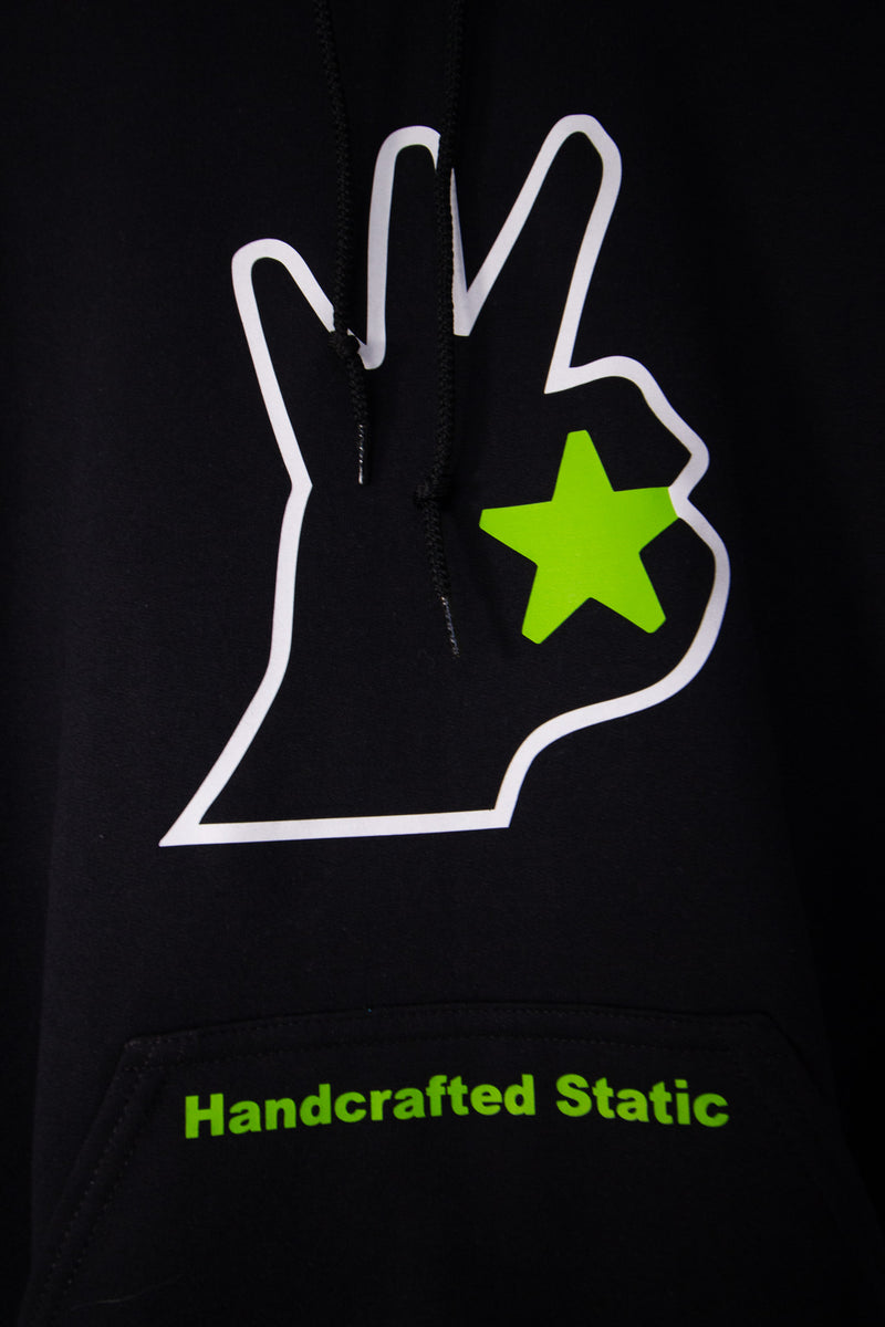 Apple Green Handcrafted Static Hoodie